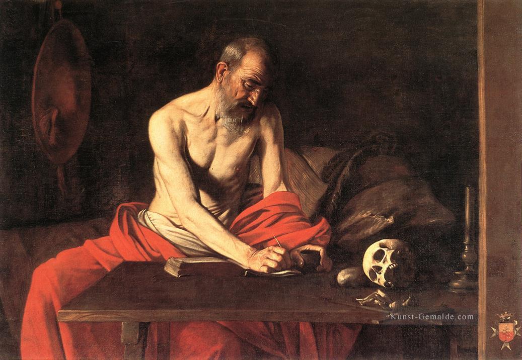 St Jerome Caravaggio Ölgemälde